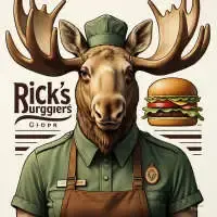 RICK'S BURGERS logomarca